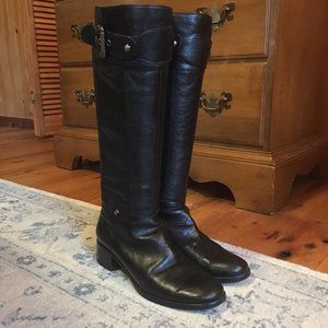 Women's Boutique 9 Peachie Black Leather Boots 7.5